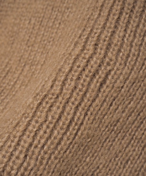 Crisp（クリスプ）の「ビッグカラーエアリーニット（ニット/セーター・レディース・ピンクベージュ/ブラウン・FREE）」の22枚目の写真