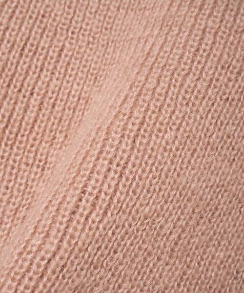 Crisp（クリスプ）の「ビッグカラーエアリーニット（ニット/セーター・レディース・ピンクベージュ/ブラウン・FREE）」の14枚目の写真