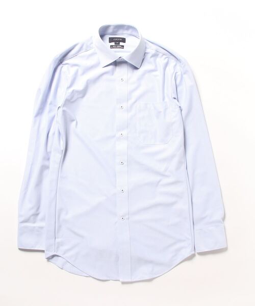 タカキュー ノーアイロンストレッチ ワイドカラー ビジネスドレス長袖ニットシャツ（ビジネスシャツ）｜TAKA-Q（タカキュー）