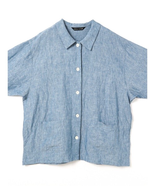 mizuiro ind◇リネンワイドワークシャツ/FREE/リネン/IDG mizuiro ind