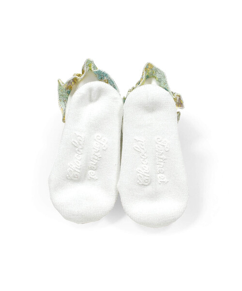 Tartine et Chocolat（タルティーヌエショコラ）の「【日本製】【お揃い】リバティ(Margaret Annie)タナローンソックスベビー(8~13cm)（ソックス/靴下・キッズ・イエロー系その他/ピンク系その他・13.0cm/10cm）」の8枚目の写真