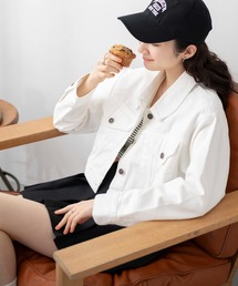 WEGO | WEGO/【24年春夏新作】ショートデニムジャケット(デニムジャケット)