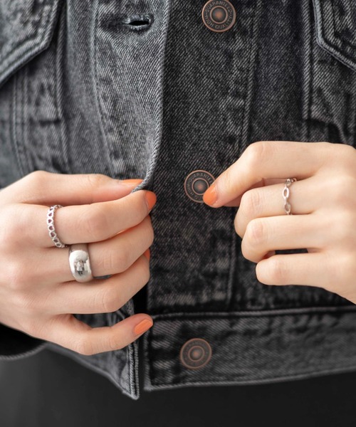 WEGO（ウィゴー）の「WEGO/ショートデニムジャケット（デニムジャケット・レディース・オフホワイト/ブラック系その他/インディゴブルー・FREE）」の18枚目の写真