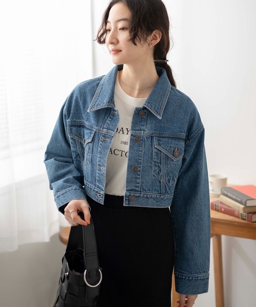 WEGO ファー付きデニムジャケット セール】WEGO/ショートデニムジャケット（デニムジャケット