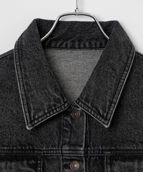 WEGO（ウィゴー）の「WEGO/ショートデニムジャケット（デニムジャケット・レディース・オフホワイト/ブラック系その他/インディゴブルー・FREE）」の20枚目の写真