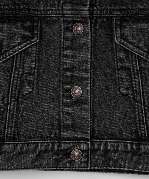 WEGO（ウィゴー）の「WEGO/ショートデニムジャケット（デニムジャケット・レディース・オフホワイト/ブラック系その他/インディゴブルー・FREE）」の21枚目の写真