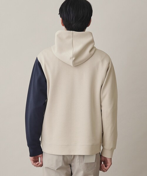 THE SHOP TK （ザ ショップ ティーケー ）の「◆【ハリコシのあるキレイめ素材/ストレッチ】新・ダンボールブロッキングパーカー（パーカー・メンズ・ネイビー系4/ベージュ系4/ホワイト系7・04/02/03）」の15枚目の写真