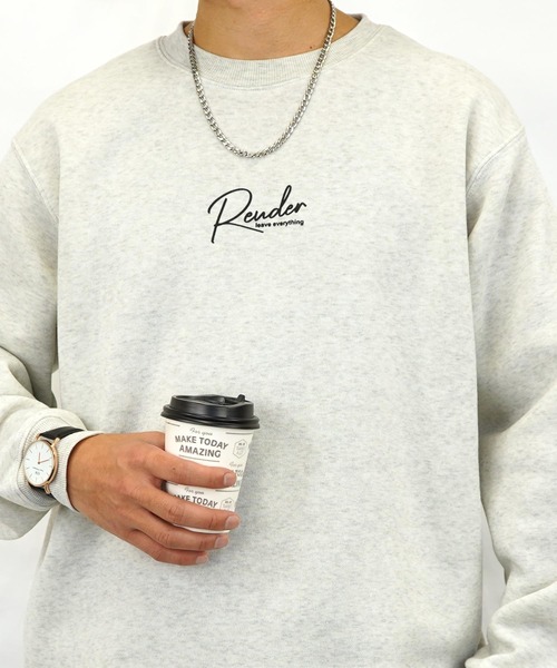 Burner(バーナー)の「【GROOVY STORE】プリントスウェットクルー裏起毛(スウェット・メンズ・ブラック/サックスブルー/ブルー/ライトブラック/ホワイト/ブラック系その他2/スミクロ/ホワイト系その他2・LL/M/L)」の2枚目の写真