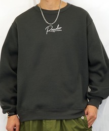 【GROOVY STORE】プリントスウェットクルー裏起毛