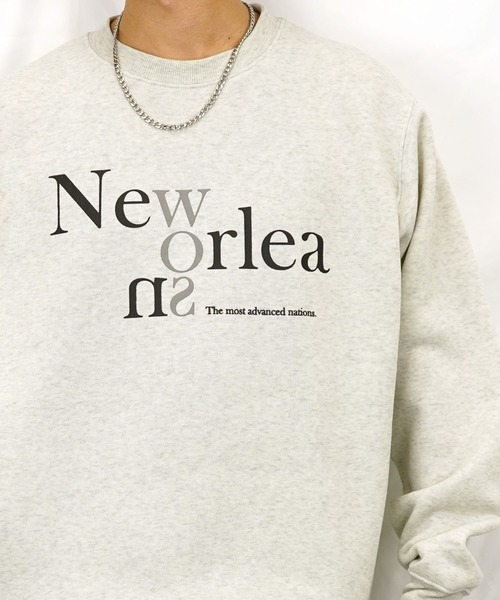 Burner(バーナー)の「【GROOVY STORE】プリントスウェットクルー裏起毛(スウェット・メンズ・ブラック/サックスブルー/ブルー/ライトブラック/ホワイト/ブラック系その他2/スミクロ/ホワイト系その他2・LL/M/L)」の19枚目の写真