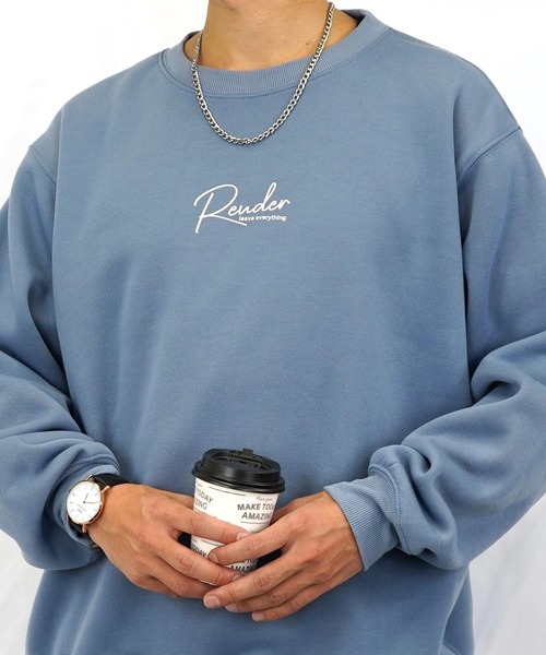 Burner(バーナー)の「【GROOVY STORE】プリントスウェットクルー裏起毛(スウェット・メンズ・ブラック/サックスブルー/ブルー/ライトブラック/ホワイト/ブラック系その他2/スミクロ/ホワイト系その他2・LL/M/L)」の11枚目の写真