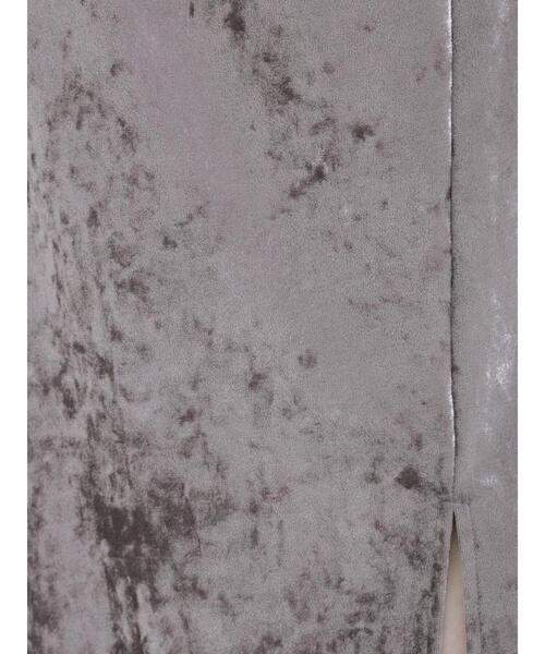 Samansa Mos2（サマンサ モスモス）の「ベロアナロースカート（スカート・レディース・チャコールグレー/モカ/ベージュ・F）」の15枚目の写真