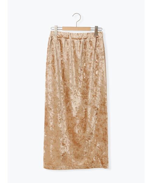 Samansa Mos2（サマンサ モスモス）の「ベロアナロースカート（スカート・レディース・チャコールグレー/モカ/ベージュ・F）」の18枚目の写真
