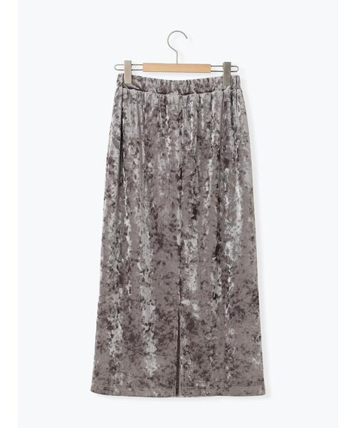 Samansa Mos2（サマンサ モスモス）の「ベロアナロースカート（スカート・レディース・チャコールグレー/モカ/ベージュ・F）」の21枚目の写真