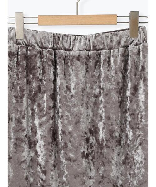 Samansa Mos2（サマンサ モスモス）の「ベロアナロースカート（スカート・レディース・チャコールグレー/モカ/ベージュ・F）」の22枚目の写真