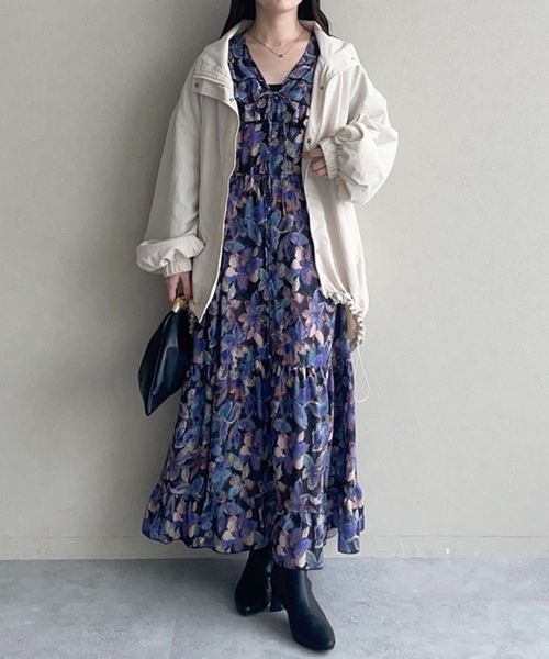 WEB限定】スタンドネックミドルブルゾン 992037（ブルゾン）｜mysty