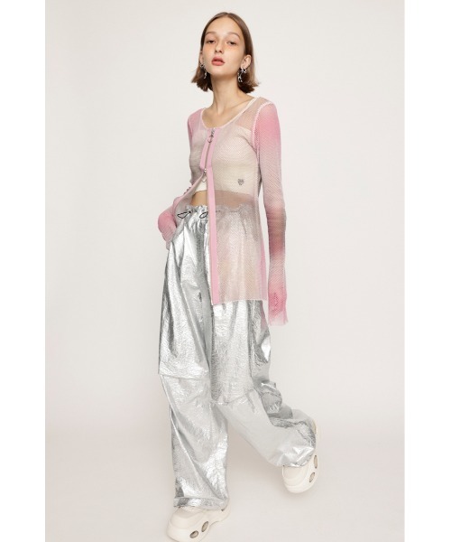 SLY（スライ）の「SHINY FIELD LOOSE PT シャイニー フィールド ルーズ パンツ（スラックス・レディース・シルバー・FREE）」の3枚目の写真