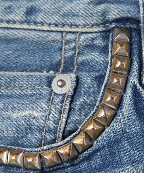 HYSTERIC GLAMOUR(ヒステリックグラマー)の「WPR加工デニム ストレートPT(デニムパンツ・メンズ・インディゴブルー・30inch/28inch/34inch/29inch/32inch/31inch)」の6枚目の写真