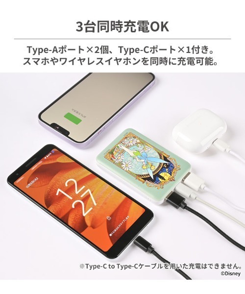 Hamee(ハミィ)の「ディズニーキャラクター モバイルバッテリー 充電器 5000mAh(スマホグッズ・レディース・その他1/その他2/その他3/その他5/その他6/その他7/その他4/その他11/その他9/その他8/その他10・FREE)」の19枚目の写真