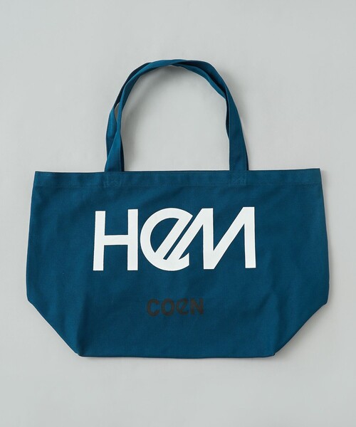 HeM（ヘム）の「HeM（ヘム）別注ロゴトートバッグLサイズ（トートバッグ・メンズ・ブラック/ダークグリーン/ネイビー/ピンク/ライラック/オフホワイト・FREE）」の11枚目の写真