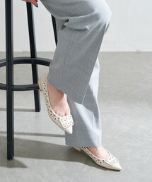 LE TALON | ポインテッドカットワークオーナメントフラット(その他シューズ)