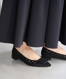 LE TALON | ポインテッドカットワークオーナメントフラット(その他シューズ)