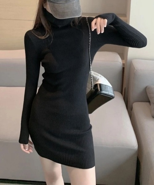 ANDMARYニットタイトミニワンピース ANDMARY】Milo mini dress