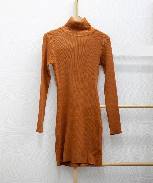 オレンジ　ミニワンピース　BCBG サイズ0 MI8694EW21056_fw_thumbM.jpg