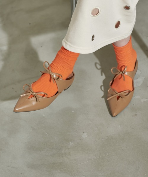 FRAY ID リボンミュールサンダル ワインレッド 36 リボンミュールサンダル(サンダル)｜シューズ｜FRAY I.D（フレイ