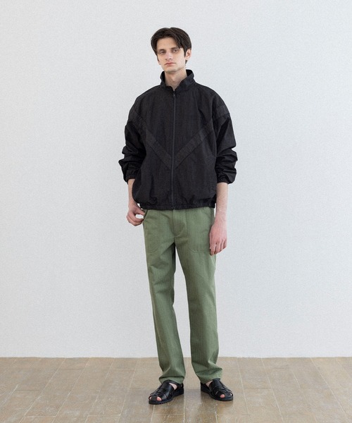 FIDELITY（フィデリティ）の「C/N OVER-DEYD TRAINING JACKET / トレーニングジャケット（ブルゾン・メンズ・ブラック/グレー・LARGE/X-LARGE/MEDIUM）」の14枚目の写真