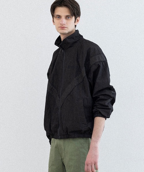 FIDELITY（フィデリティ）の「C/N OVER-DEYD TRAINING JACKET / トレーニングジャケット（ブルゾン・メンズ・ブラック/グレー・LARGE/X-LARGE/MEDIUM）」の11枚目の写真
