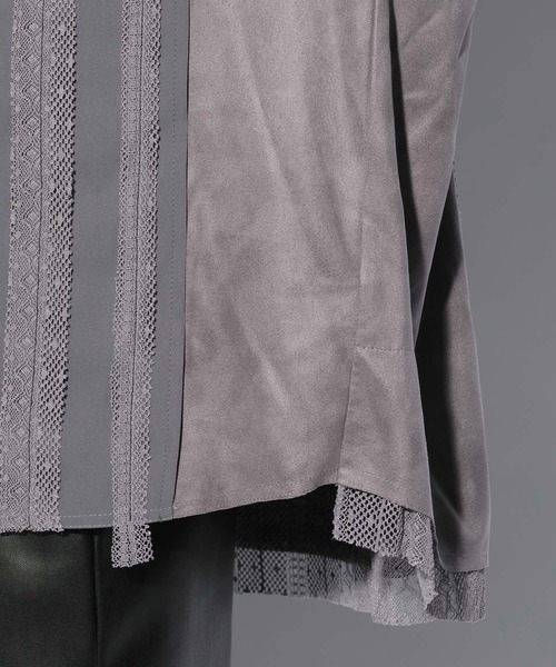 HARE（ハレ）の「イソザイレーステープシャツ(HARE)（シャツ/ブラウス・メンズ・グレー/ブラック・FREE）」の14枚目の写真