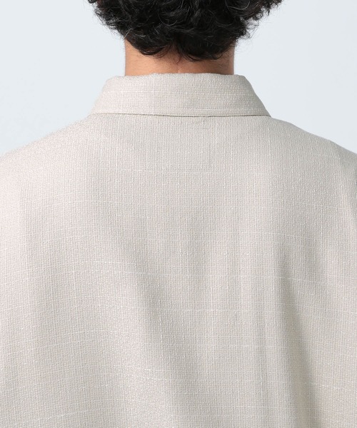 BAYFLOW(ベイフロー)の「バスケットウィーブシャツ(シャツ/ブラウス・メンズ・ブラック/ベージュ/ブルー・MEDIUM/LARGE)」の15枚目の写真