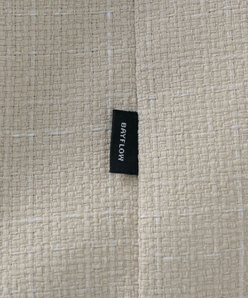 BAYFLOW(ベイフロー)の「バスケットウィーブシャツ(シャツ/ブラウス・メンズ・ブラック/ベージュ/ブルー・MEDIUM/LARGE)」の16枚目の写真