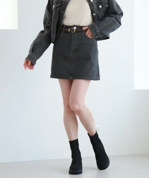 archives(アルシーヴ)の「シンプルベルト(ベルト・レディース・ブラック/ダークブラウン・FREE)」の6枚目の写真