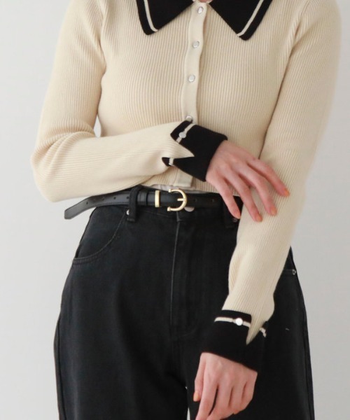 archives(アルシーヴ)の「シンプルベルト(ベルト・レディース・ブラック/ダークブラウン・FREE)」の7枚目の写真