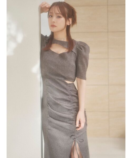 EATME（イートミー）の「デコルテリブワンピース（ワンピース）」 - WEAR