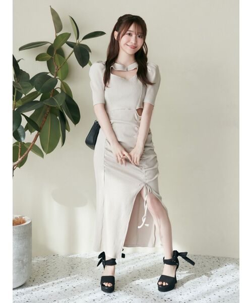 EATME（イートミー）の「デコルテリブワンピース（ワンピース）」 - WEAR