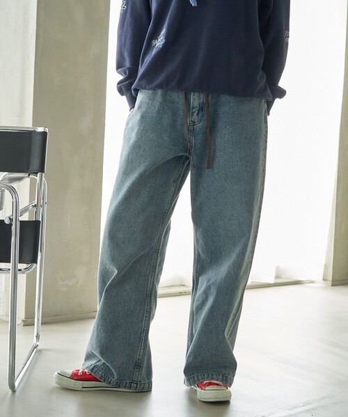 FREAK'S STORE(フリークスストア)の「カーヴィーデニム/カーブデニム(デニムパンツ・レディース・サックスブルー/ブラック/ブルー/ターコイズブルー・MEDIUM/SMALL)」の22枚目の写真