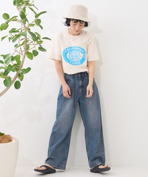 FREAK'S STORE(フリークスストア)の「カーヴィーデニム/カーブデニム(デニムパンツ・レディース・サックスブルー/ブラック/ブルー/ターコイズブルー・MEDIUM/SMALL)」の5枚目の写真