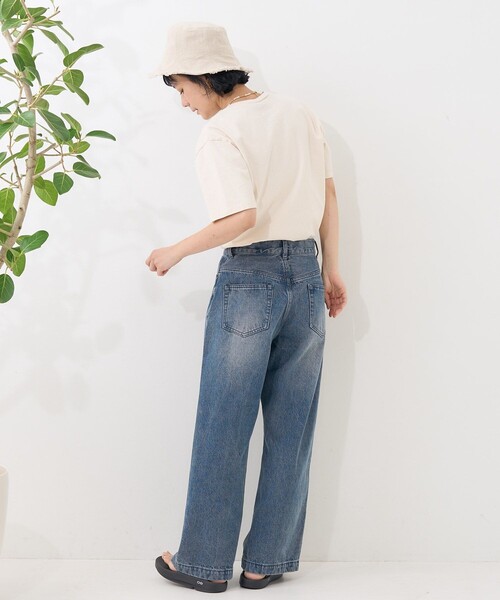 FREAK'S STORE(フリークスストア)の「カーヴィーデニム/カーブデニム(デニムパンツ・レディース・サックスブルー/ブラック/ブルー/ターコイズブルー・MEDIUM/SMALL)」の15枚目の写真