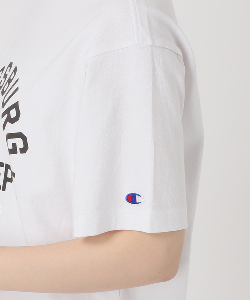 Champion（チャンピオン）の「【Champion/チャンピオン】別注 SHORT SLEEVE College T-SHIRT（Tシャツ/カットソー・レディース・チャコールグレー/グリーン/ホワイト・FREE）」の21枚目の写真