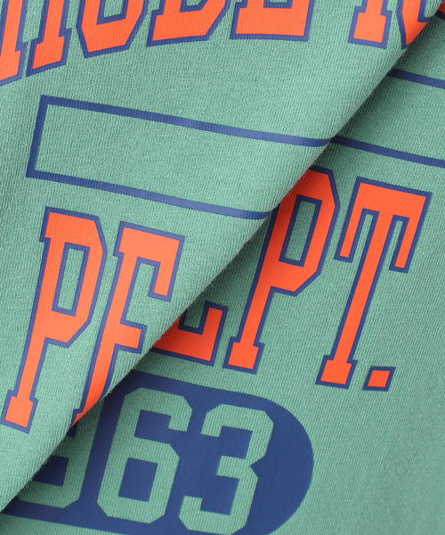 Champion（チャンピオン）の「【Champion/チャンピオン】別注 SHORT SLEEVE College T-SHIRT（Tシャツ/カットソー・レディース・チャコールグレー/グリーン/ホワイト・FREE）」の4枚目の写真