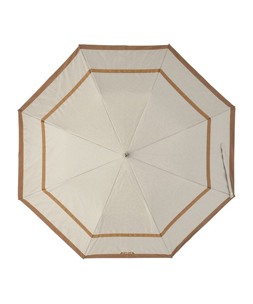 ★新品★フルラ　晴雨兼用　折りたたみ　日傘　１級遮光　軽量　スタッズ　ベージュ フルラ FURLA 晴雨兼用 折りたたみ傘 コンパクト 日傘 ジッパー