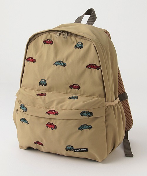 petit main(プティマイン)の「アソートリュック(バックパック/リュック・キッズ・ライトブルー/チャコール/ネイビー/ベージュ/グリーン/ピンク/クリーム/マルチ/アイボリー・FREE)」の3枚目の写真