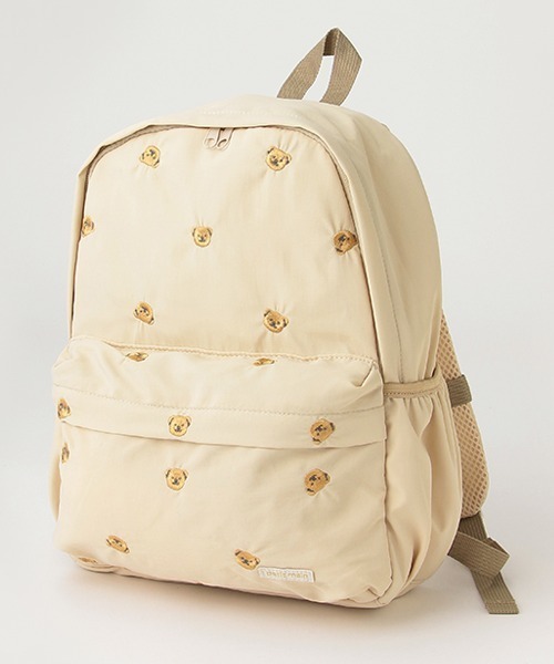 petit main(プティマイン)の「アソートリュック(バックパック/リュック・キッズ・ライトブルー/チャコール/ネイビー/ベージュ/グリーン/ピンク/クリーム/マルチ/アイボリー・FREE)」の4枚目の写真