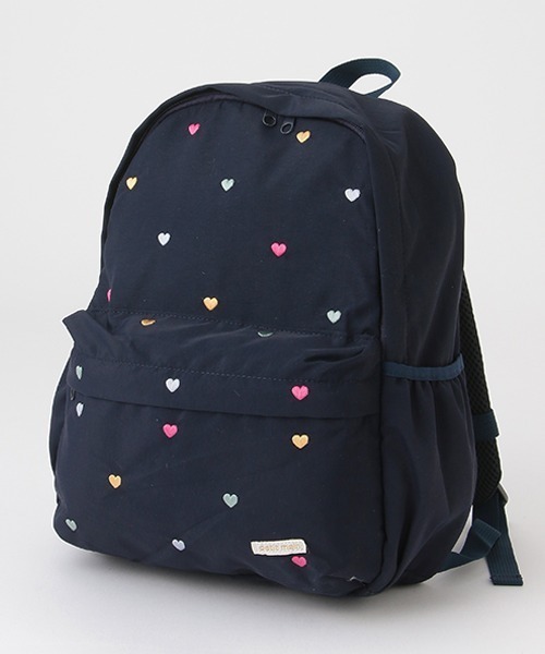 petit main(プティマイン)の「アソートリュック(バックパック/リュック・キッズ・ライトブルー/チャコール/ネイビー/ベージュ/グリーン/ピンク/クリーム/マルチ/アイボリー・FREE)」の9枚目の写真