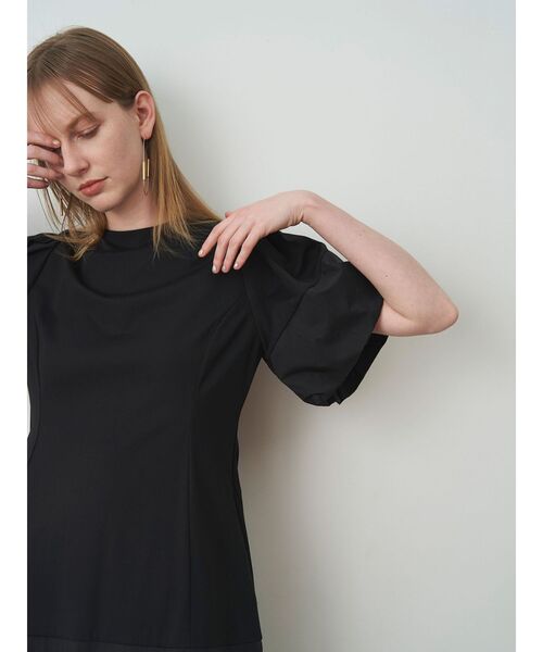 ELENDEEK(エレンディーク)の「ローパネルジャージーワンピース(ワンピース・レディース・ブラック/ネイビー・01/02)」の16枚目の写真