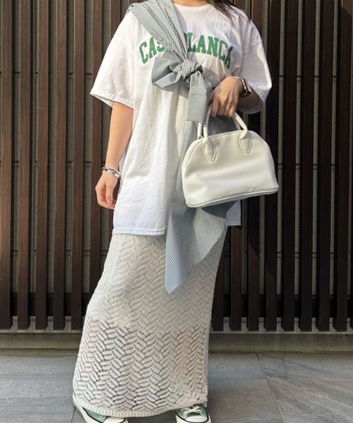 un dix cors（アンディコール）の「CASABLANCAロゴTee（Tシャツ/カットソー・レディース・オレンジ/グリーン/ブラック・FREE）」の14枚目の写真