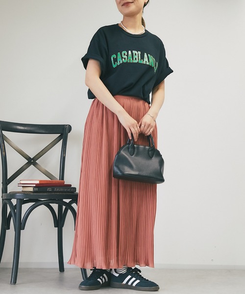 un dix cors（アンディコール）の「CASABLANCAロゴTee（Tシャツ/カットソー・レディース・オレンジ/グリーン/ブラック・FREE）」の7枚目の写真